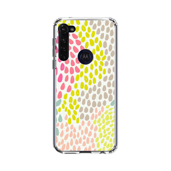 Colorful Abstract Teardrop Pattern Motorola Moto G Stylus (2020) Case