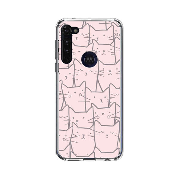 Cute Hand Drawn Cat Pattern Motorola Moto G Stylus (2020) Case