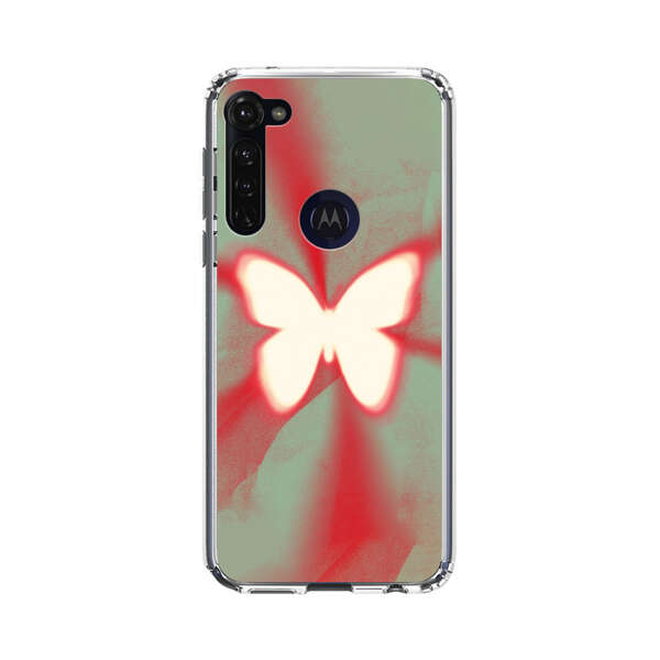 Glowing White Butterfly Abstract Radiant Design Motorola Moto G Stylus (2020) Case