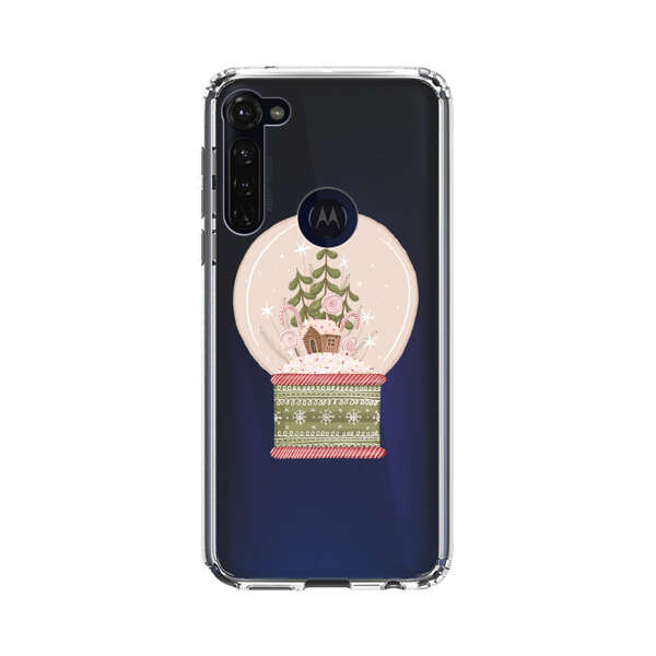 Holiday Snow Globe with Gingerbread House Motorola Moto G Stylus (2020) Case