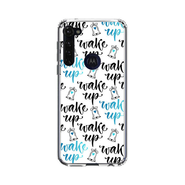 Motivational wake up call lettering pattern Motorola Moto G Stylus (2020) Case