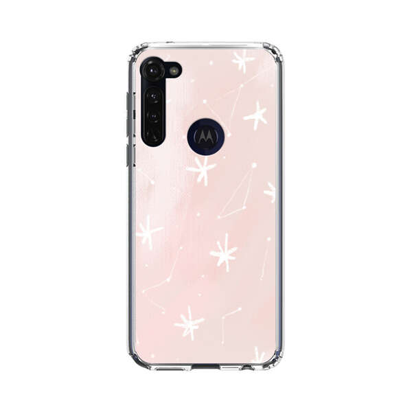 Pink Stars and Constellation Pattern Motorola Moto G Stylus (2020) Case