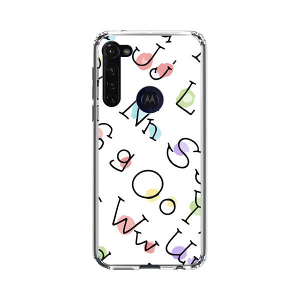 Playful Alphabet Pattern with Colorful Letters Motorola Moto G Stylus (2020) Case