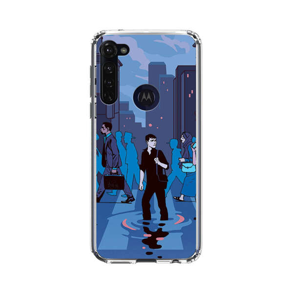 Urban Lonely Person Crosswalk Motorola Moto G Stylus (2020) Case