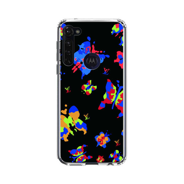 Vibrant Abstract Butterflies and Floral Splashes Motorola Moto G Stylus (2020) Case