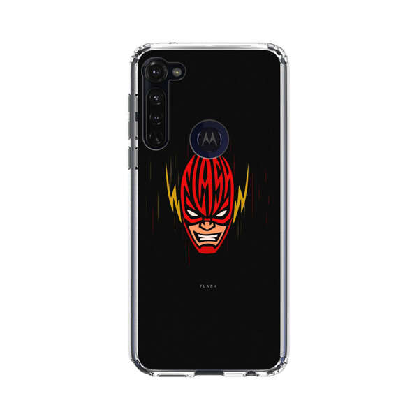 Vibrant Superhero Face with Lightning Bolts Motorola Moto G Stylus (2020) Case