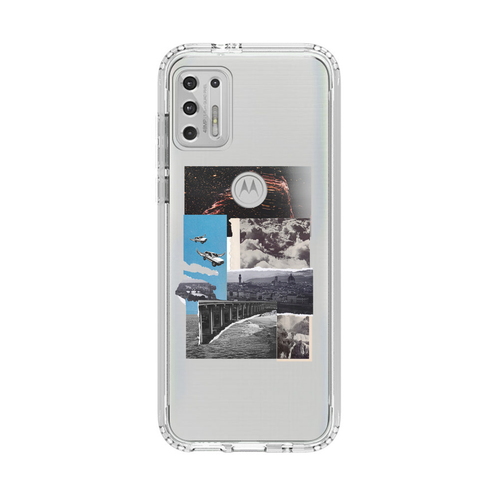 Vintage Collage with Aviation, Bridge, and Cityscape Motorola Moto G Stylus (2021) Case