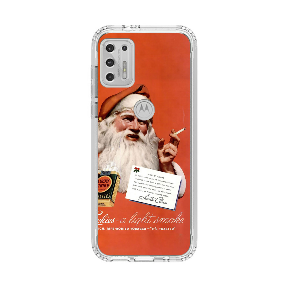 Vintage Santa Claus Smoking Lucky Strike Cigarettes Advertisement Motorola Moto G Stylus (2021) Case