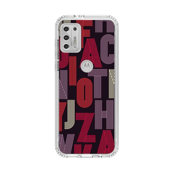 Abstract Letters Pattern Motorola Moto G Stylus (2021) Case
