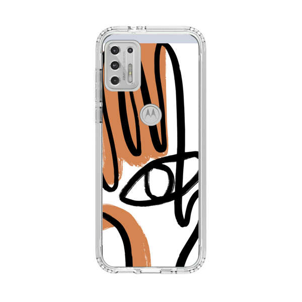 Abstract Minimalist Hand with Eye Motorola Moto G Stylus (2021) Case