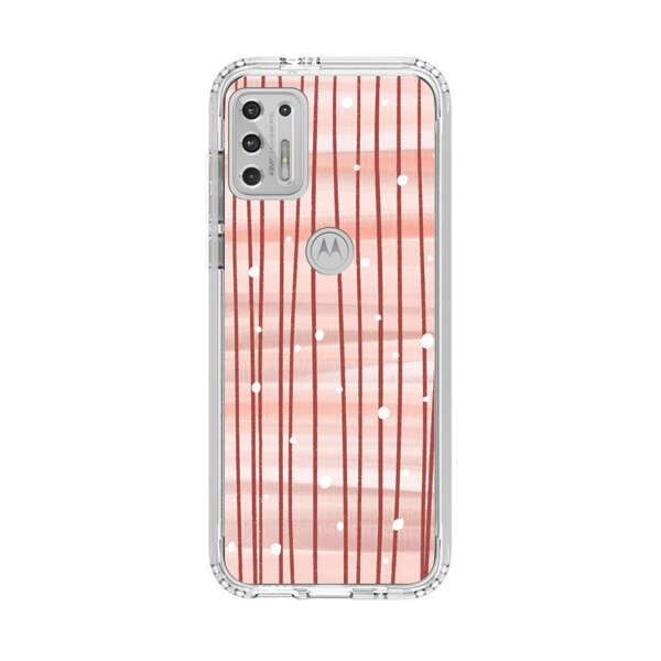 Abstract Vertical Lines Pink Pattern Motorola Moto G Stylus (2021) Case
