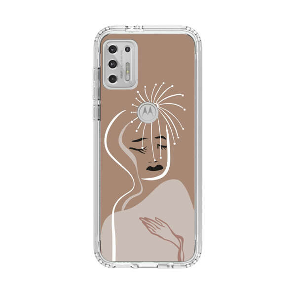 Artistic Abstract Portrait with Serene Face Motorola Moto G Stylus (2021) Case