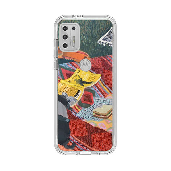 Charming Picnic Scene with Blanket and Food Motorola Moto G Stylus (2021) Case