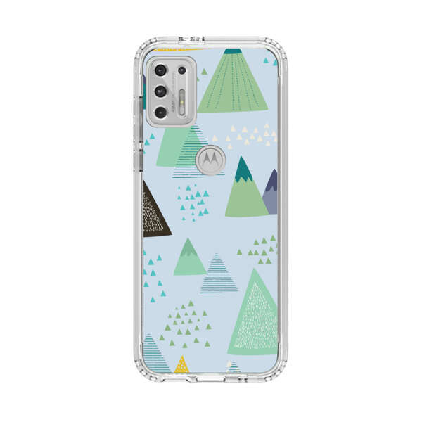 Colorful Abstract Mountain Pattern Motorola Moto G Stylus (2021) Case