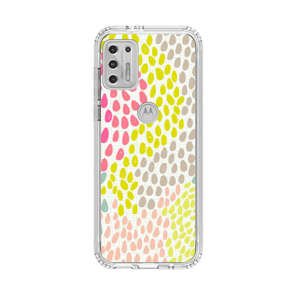 Colorful Abstract Teardrop Pattern Motorola Moto G Stylus (2021) Case