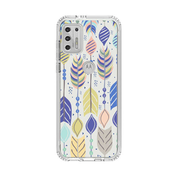 Colorful Feathers Pattern Pastel Motorola Moto G Stylus (2021) Case