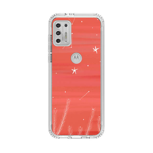 Coral Night Sky with Stars and Plants Motorola Moto G Stylus (2021) Case