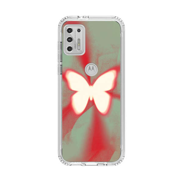 Glowing White Butterfly Abstract Radiant Design Motorola Moto G Stylus (2021) Case