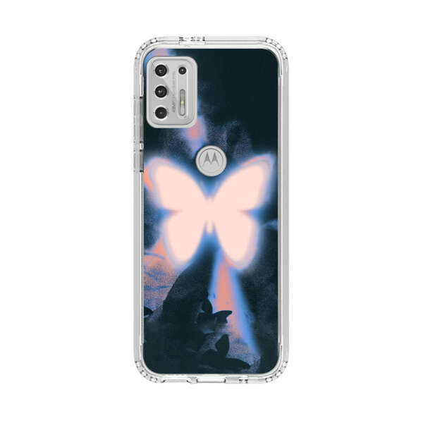 Glowing White Butterfly Motorola Moto G Stylus (2021) Case
