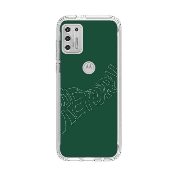 Minimalist Green Wavy Return Text Motorola Moto G Stylus (2021) Case