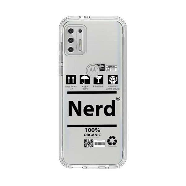 Minimalist Nerd Shipping Icons Design Motorola Moto G Stylus (2021) Case