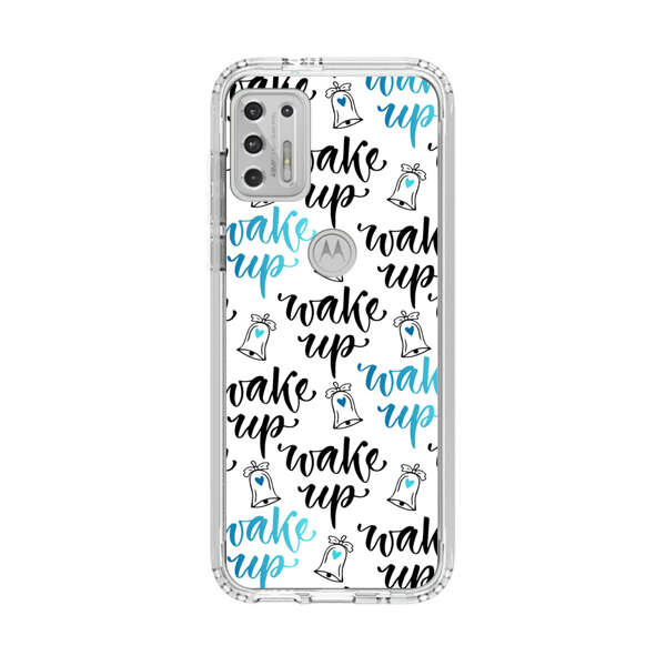 Motivational wake up call lettering pattern Motorola Moto G Stylus (2021) Case