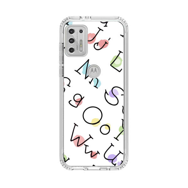 Playful Alphabet Pattern with Colorful Letters Motorola Moto G Stylus (2021) Case