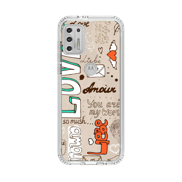 Romantic Love Doodle Collage Motorola Moto G Stylus (2021) Case