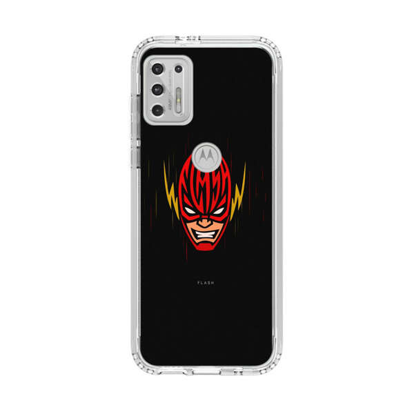Vibrant Superhero Face with Lightning Bolts Motorola Moto G Stylus (2021) Case