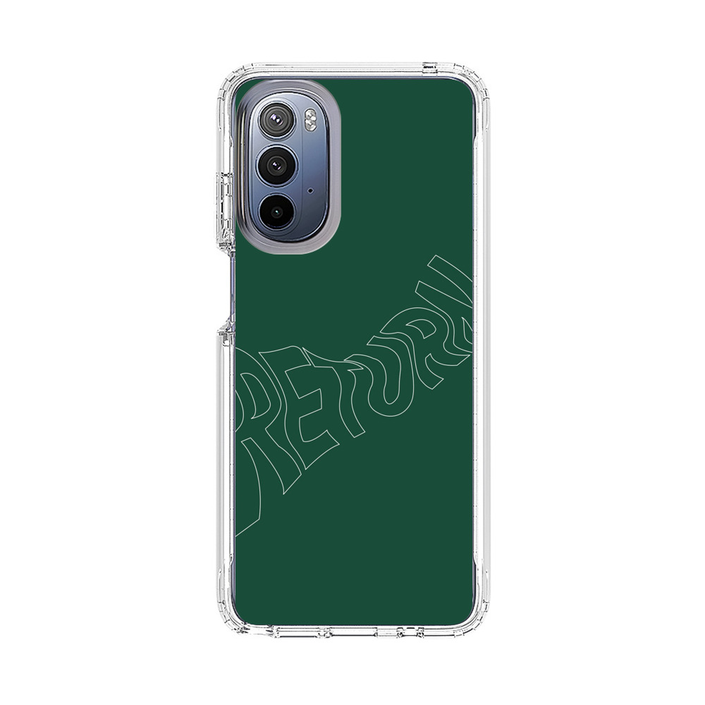 Minimalist Green Wavy Return Text Motorola Moto G Stylus (2022) Case