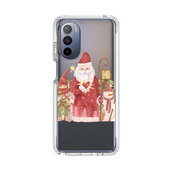 Christmas Santa Elf Snowman Festive Illustration Motorola Moto G Stylus (2022) Case