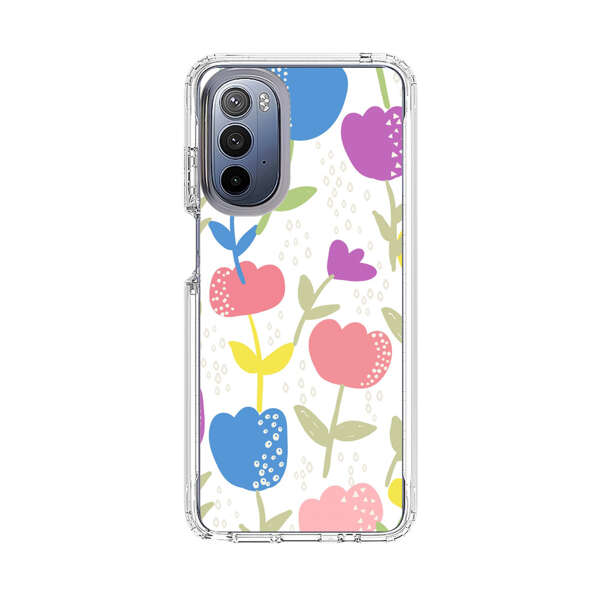 Colorful Tulip Floral Pattern Motorola Moto G Stylus (2022) Case