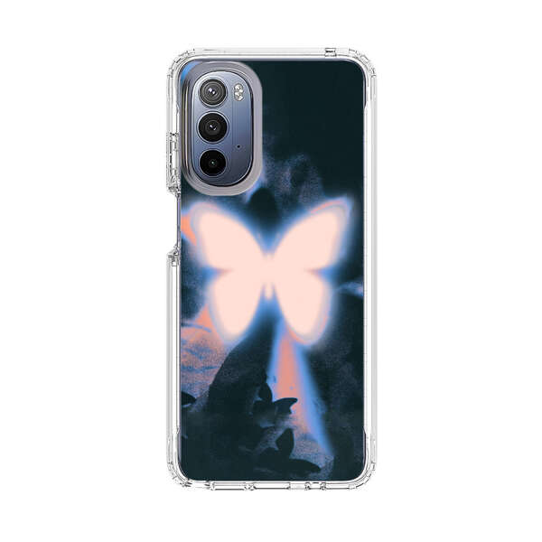 Glowing White Butterfly Motorola Moto G Stylus (2022) Case