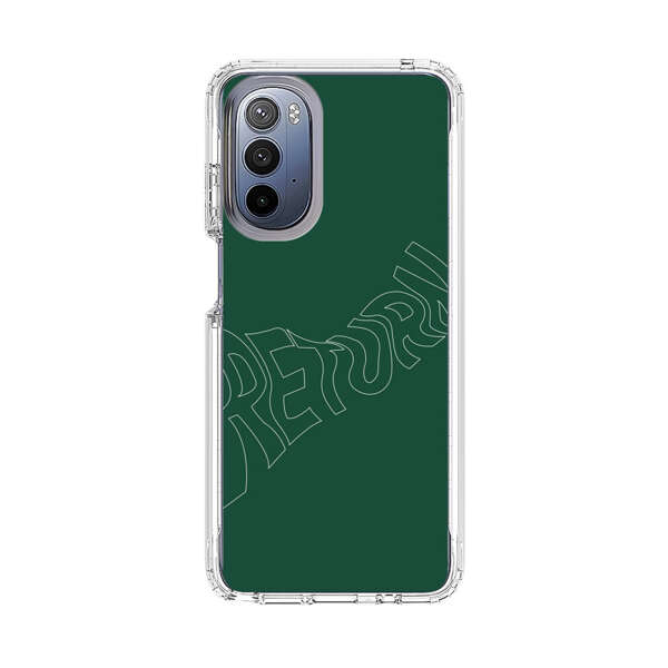 Minimalist Green Wavy Return Text Motorola Moto G Stylus (2022) Case