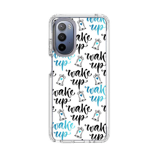 Motivational wake up call lettering pattern Motorola Moto G Stylus (2022) Case