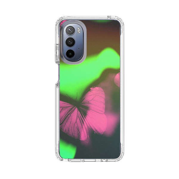Pink Butterflies Green Background Motorola Moto G Stylus (2022) Case