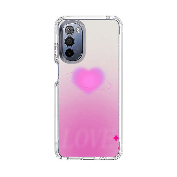 Pink Glowing Heart Love Sparkle Motorola Moto G Stylus (2022) Case