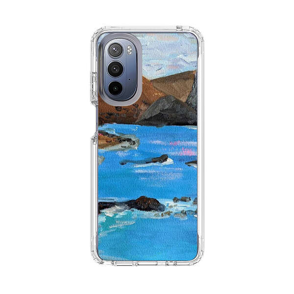 Rocky Coastline Ocean Painting Motorola Moto G Stylus (2022) Case