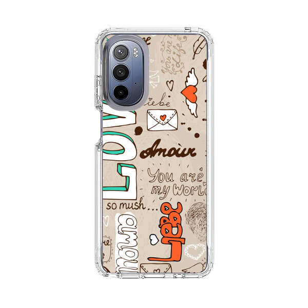 Romantic Love Doodle Collage Motorola Moto G Stylus (2022) Case