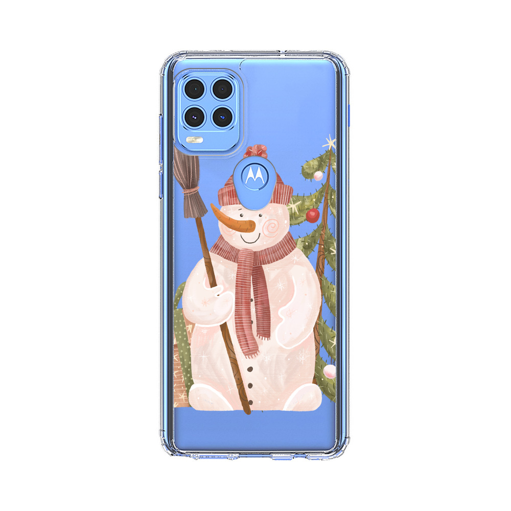 Charming Winter Snowman Illustration Motorola Moto G Stylus 5G (2021) Case