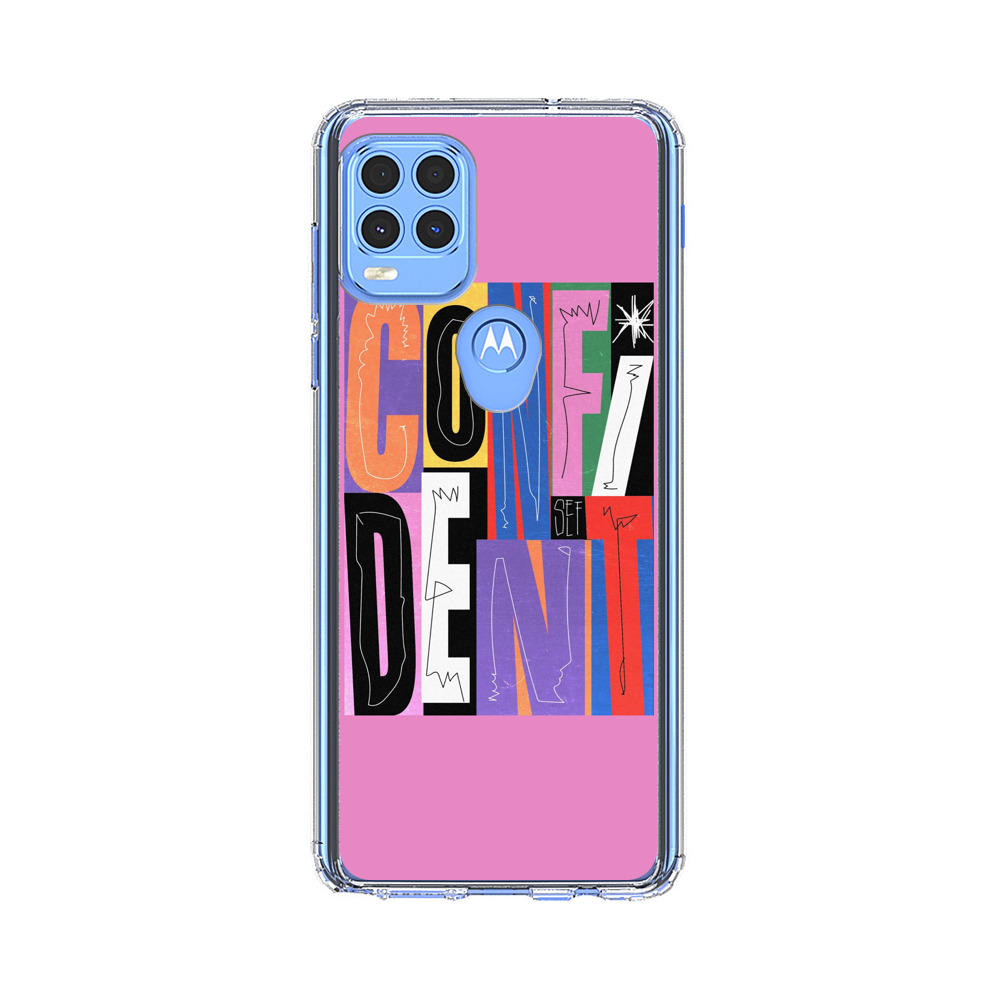 Confident Bold Colorful Typography Motorola Moto G Stylus 5G (2021) Case