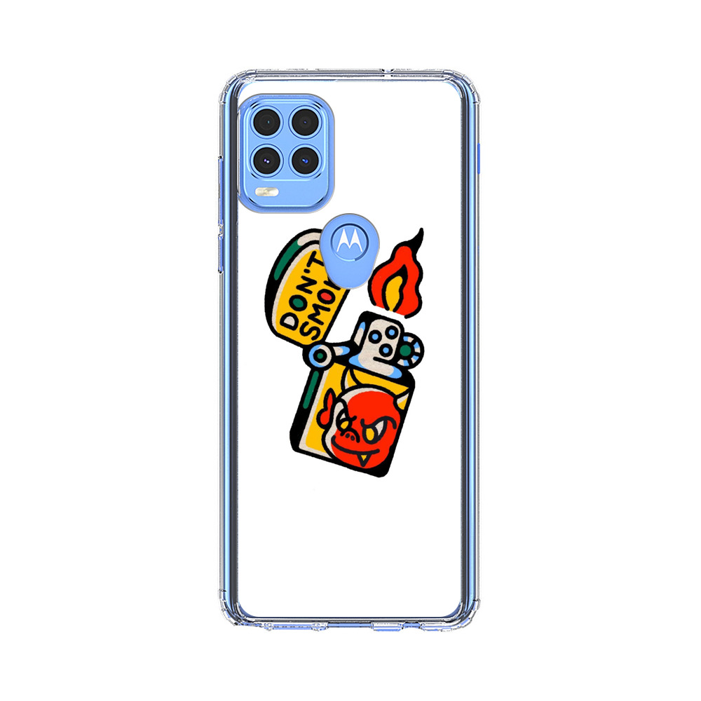 Don't Smoke Vintage Lighter with Devil Face Motorola Moto G Stylus 5G (2021) Case