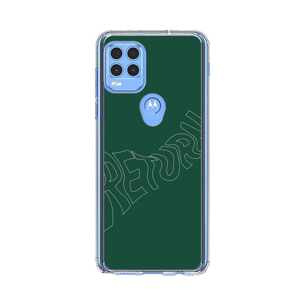 Minimalist Green Wavy Return Text Motorola Moto G Stylus 5G (2021) Case