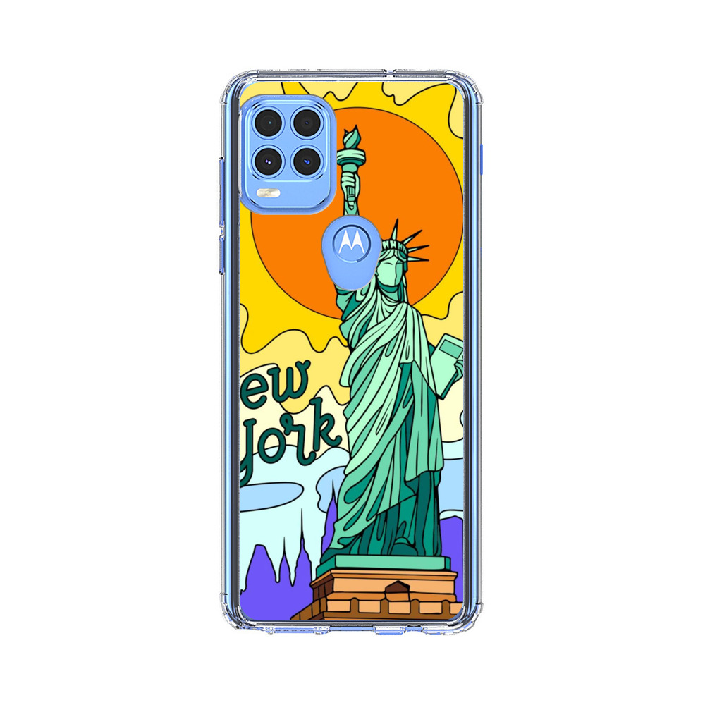Statue of Liberty New York Artistic Sun Motorola Moto G Stylus 5G (2021) Case