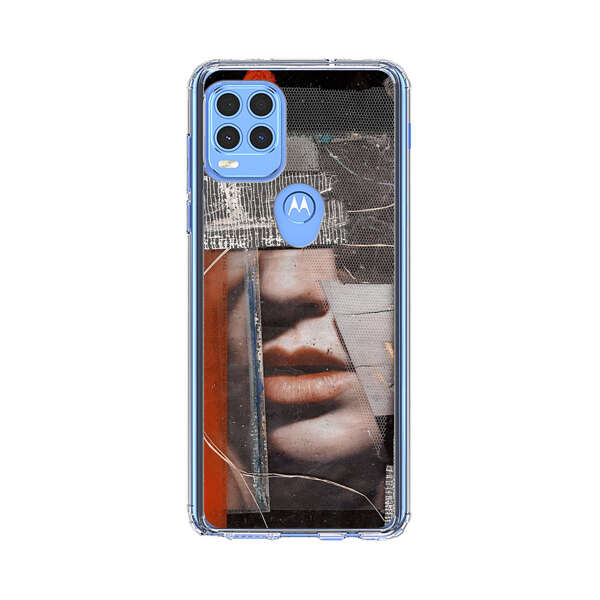 Abstract Collage Close Up Face Motorola Moto G Stylus 5G (2021) Case