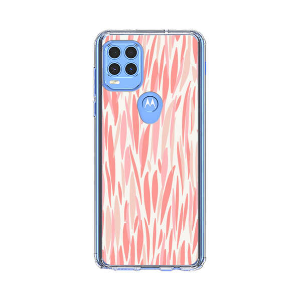 Abstract Coral Wavy Lines Pattern Motorola Moto G Stylus 5G (2021) Case