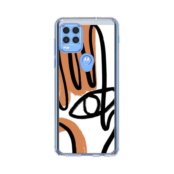 Abstract Minimalist Hand with Eye Motorola Moto G Stylus 5G (2021) Case