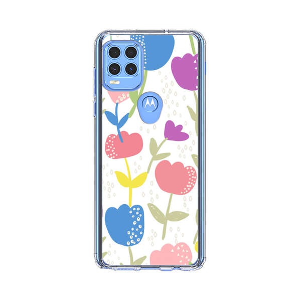 Colorful Tulip Floral Pattern Motorola Moto G Stylus 5G (2021) Case