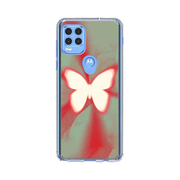 Glowing White Butterfly Abstract Radiant Design Motorola Moto G Stylus 5G (2021) Case