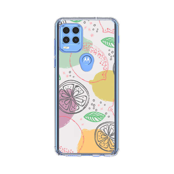 Lemon Colorful Abstract Pattern Motorola Moto G Stylus 5G (2021) Case